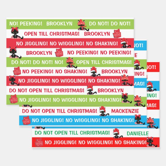 Personalisieren Sie nicht bis Weihnachten Cranky C Geschenkpapier Set (Set)