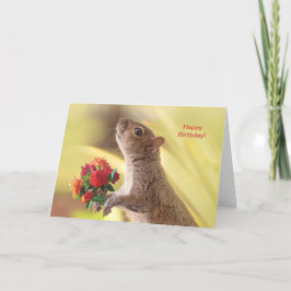 Personalisieren Sie Niedliches Eichhörnchen mit Ro Dankeskarte