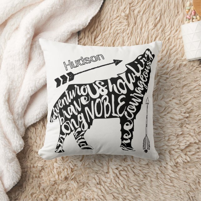 Personalisieren Sie Noble mutig Strong Wild Free W Kissen (Decke)