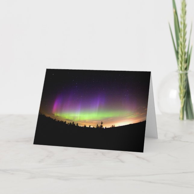 Personalisieren Sie Northern Lights Aurora Boreali Karte (Vorderseite)