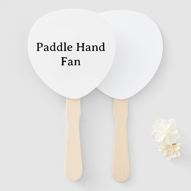 Personalisieren Sie Paddle Paddle Handfächer (Vorne und Hinten)
