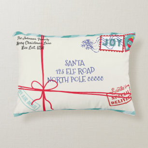 Personalisieren Sie Parcel Santa Letter Weihnachte Dekokissen