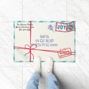 Personalisieren Sie Parcel Santa Letter Weihnachte Fußmatte