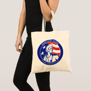 Personalisieren Sie patriotische USA-Flagge RN exa Tragetasche