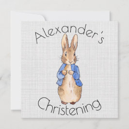 Personalisieren Sie Peter das Kaninchen Christenin Einladung