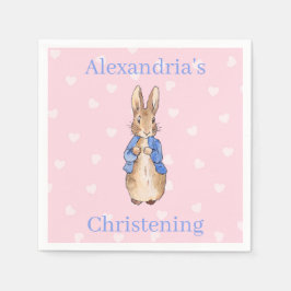 Personalisieren Sie Peter das Kaninchen Christenin Serviette
