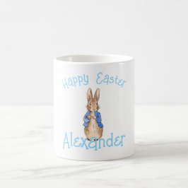 Personalisieren Sie Peter das Kaninchen glückliche Kaffeetasse