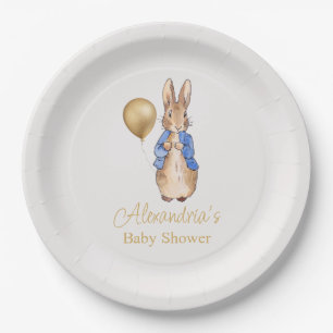 Personalisieren Sie Peter die Rabbit Baby Dusche Pappteller
