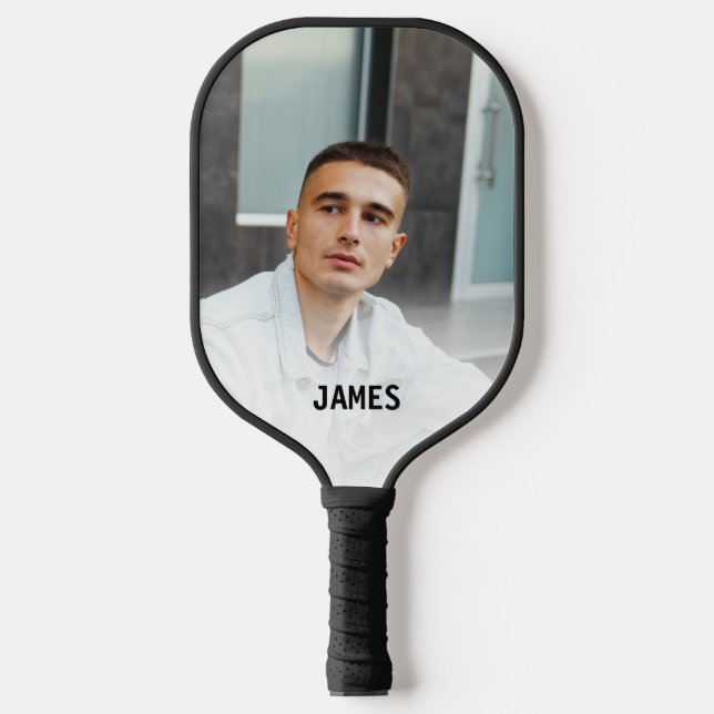 Personalisieren Sie Pickleball Name und Foto Pickleball Schläger (Vorderseite)