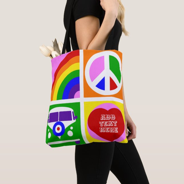 Personalisieren Sie Pop Art Camper Van Life Tasche (Von Nahem)
