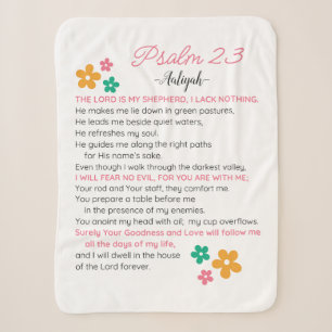 Personalisieren Sie Psalm 23-NIV Bibelbibliotheken Sherpadecke