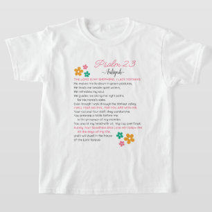 Personalisieren Sie Psalm 23-NIV Bibelbibliotheken T-Shirt