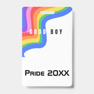 Personalisieren Sie Rainbow Good Boy - Party ID Au Ausweis