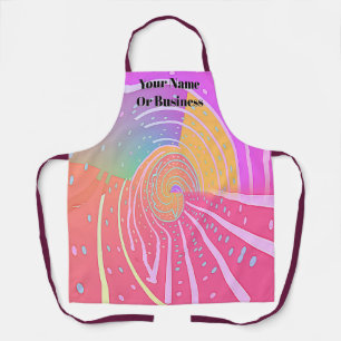 Personalisieren Sie Rainbow Vortex Swirl Koch Gesc Schürze