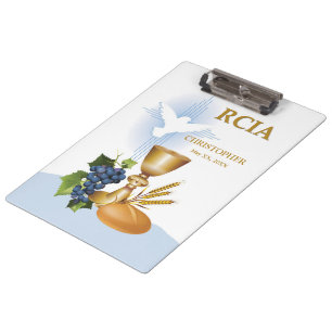 Personalisieren Sie, RCIA Gratulation Katholisches Klemmbrett