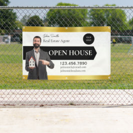 Personalisieren Sie Real Anwesen Agent Open House Banner