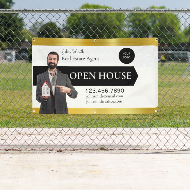 Personalisieren Sie Real Anwesen Agent Open House  Banner (Insitu)