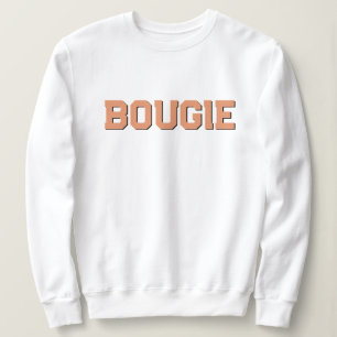 Personalisieren Sie Retro 70's Themed Orange BOUGI Sweatshirt