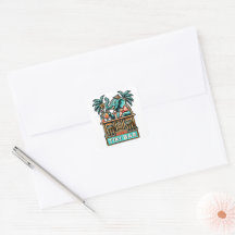 Personalisieren Sie Retro Elephant Tiki Bar