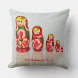 Personalisieren Sie russische Matryoshka stapelbar Kissen
