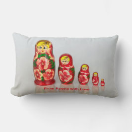Personalisieren Sie russische Matryoshka stapelbar Lendenkissen