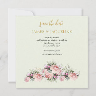 Personalisieren Sie Save the Date Rosenbukett