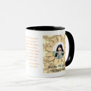 Personalisieren Sie Sie sind meine Sonne Foto Text Tasse