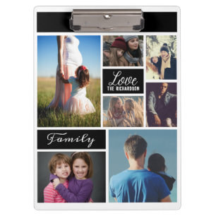 Personalisieren Sie sieben Fotosammlungen Klemmbrett