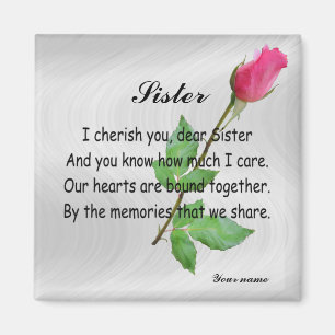 PERSONALISIEREN SIE SISTER - MAGNET