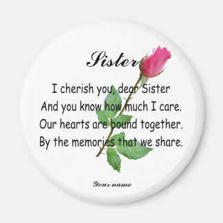 PERSONALISIEREN SIE SISTER - MAGNET