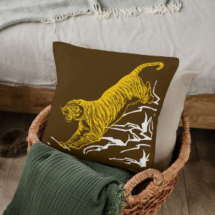 Personalisieren Sie Tiger Print Safari Wildlife Ca Kissen