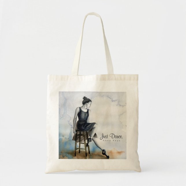 Personalisieren Sie Tote Bag Just Dance Ballerina Tragetasche (Vorne)