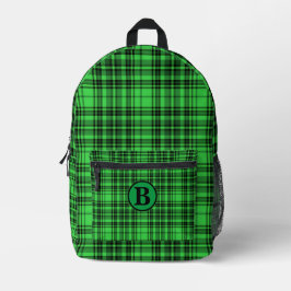 Personalisieren Sie trendy Name Checked Kariert Bedruckter Rucksack