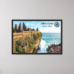 Personalisieren Sie Uluwatu Bali Tempel Klippe Rei Leinwanddruck