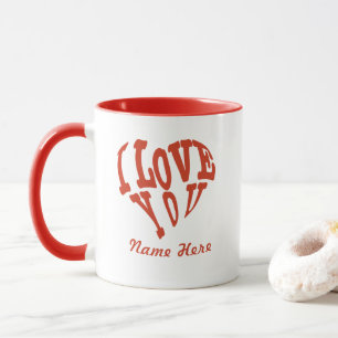 Personalisieren Sie Valentins I-Liebe, die Sie Her Tasse