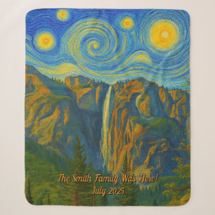 Personalisieren Sie van Gogh Yosemite Valley Famil Sherpadecke