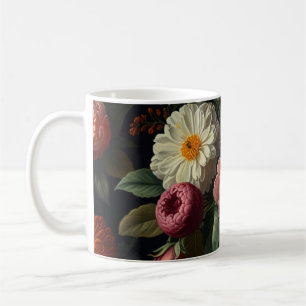 Personalisieren Sie Vintage Blüten Kaffeetasse