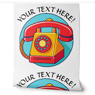 Personalisieren Sie Vintage Retro-Drehwähltelefon Tapete