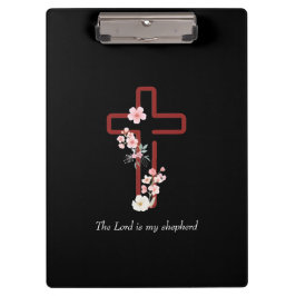 Personalisieren Sie Weihnachten Holly Cross Klemmbrett