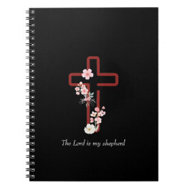 Personalisieren Sie Weihnachten Holly Cross Notizblock