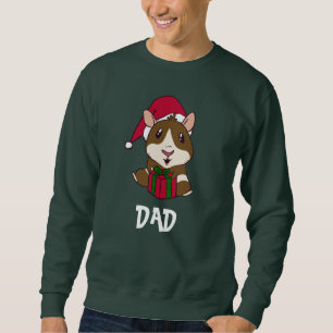 Personalisieren Sie Weihnachts-Guinea Schweineflei Sweatshirt