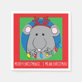 Personalisieren Sie Weihnachtscocktail Napkins Chr Serviette