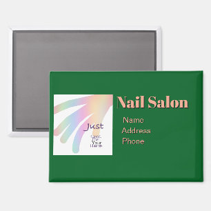 Personalisieren Sie Werbung für das Nail Salon Bus Magnet