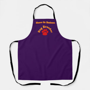 Personalisieren Sie Werbung für Red Paw Dog Züchte Schürze