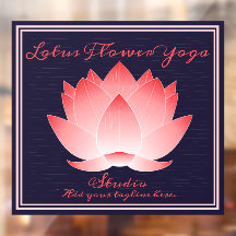 Personalisieren Sie Yoga Studio Pink Lotus Blume