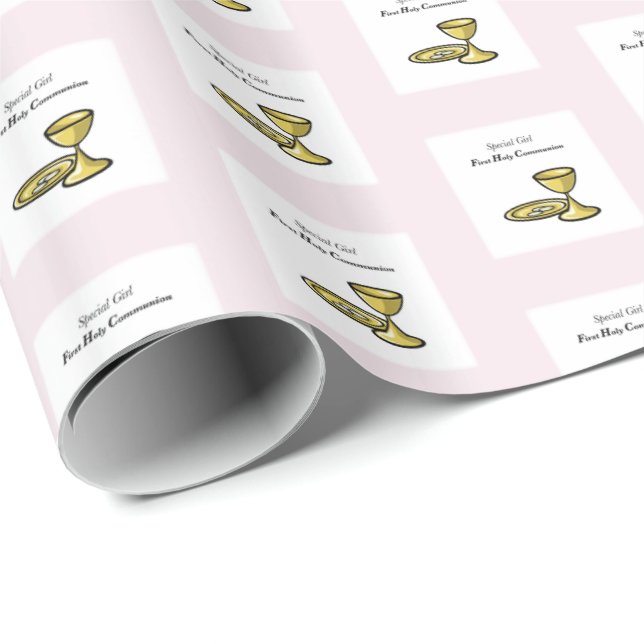 Personalisieren, Special Girl, Erste Kommune Geschenkpapier (Rolleneckpunkt)