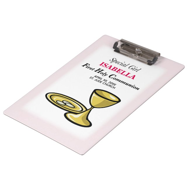 Personalisieren, Special Girl, Erste Kommune Klemmbrett (Schrägansicht)