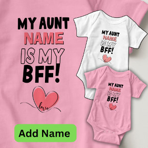 Personalisieren Tante Name ist meine BESTE FREUNDI Baby Strampler