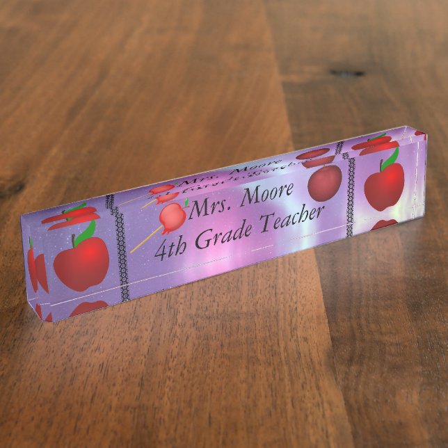 Personalisieren von Apple Name Teacher Class Auror Namensplakette (Seite)
