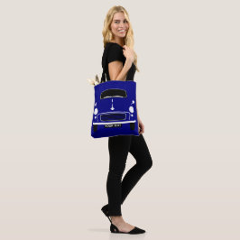 Personalisieren von benutzerdefinierten dunkelblau tasche